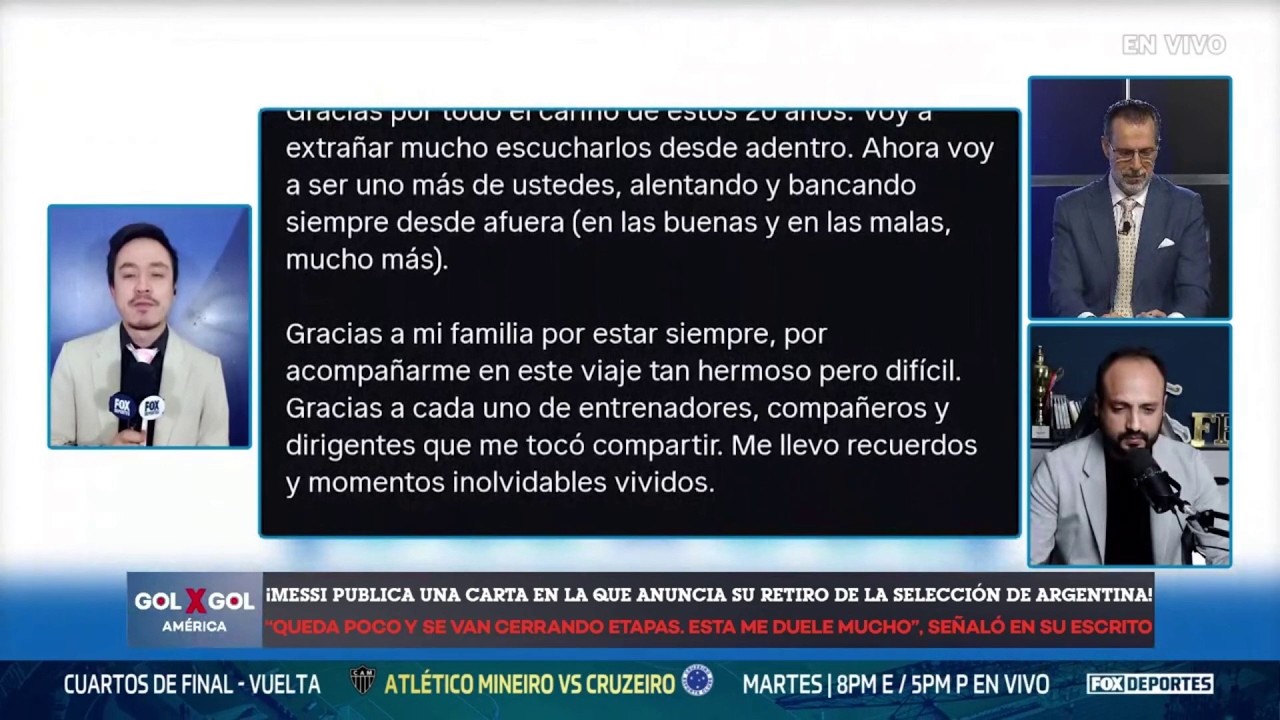 🥹🇦🇷 ¡LA VIDA SIN MESSI! Lionel Messi se despide de la Selección Argentina | GolXGol