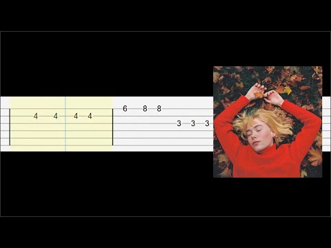 girl in red - we fell in love in october (easy guitar tabs tutorial)