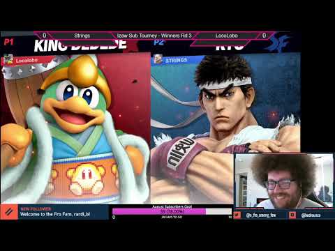 IzAw Sub Tourney 2 Winners R3 - LocoLobo (King DDD) Vs. Strings (Ken) Smash Ultimate - SSBU