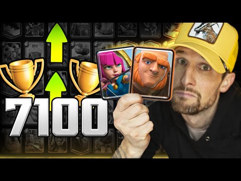 BREAKING 7100 with BEGINNER DECK - Clash Royale