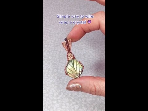 Simple way to wire wrap a crystal