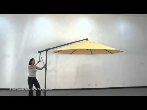 Side-mount ag19 cantilever outdoor umbrella