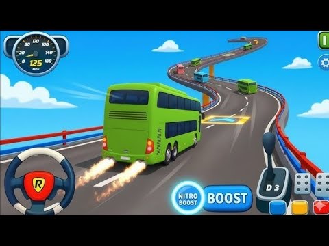 Mega Ramp Bus Stunt Simulator 😱 | Impossible Bus Jump & Crash Gameplay#4