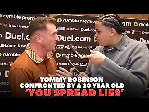20-Year-Old Confronts Tommy Robinson on Islam and Misinformation