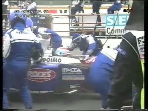 1998 F1 Argentine GP - Esteban Tuero infamous pit stop