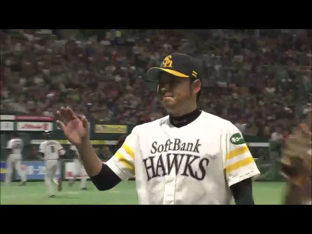 【5回表】ホークス攝津 無死満塁のピンチをしのいで5回無失点!! 2015/3/14 H-D