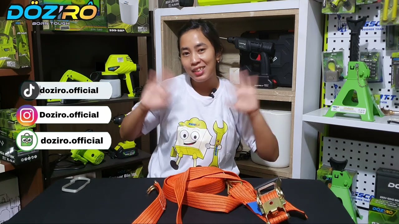 Review Ratchet Tie Down cargo Lashing Belt / Mengikat jadi Lebih mudah