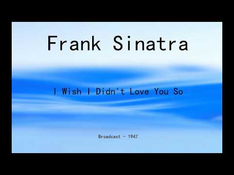 I Wish I Didn't Love You So cover