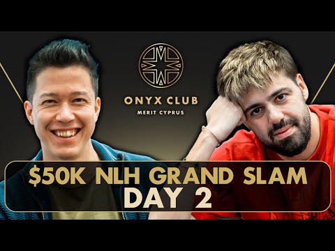 $1,250,000 for 1st! | $50,500 NLH Grand Slam | DAY 2 | Onyx Club