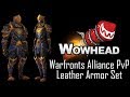 Warfronts Alliance PvP Leather Armor Set