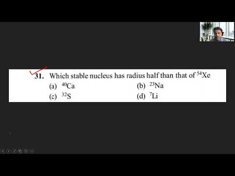 patil suryaprakash| सूर्यप्रकाश पाटील | NEET | which stable nucleus has radius half than of 54 Xe