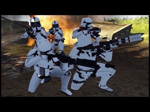 First Order Reign of Terror in City Streets! - Men of War: Star Wars Mod Battle Simulator