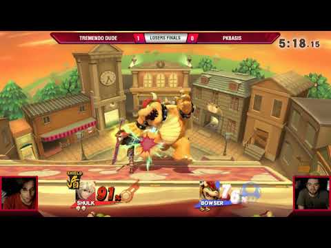 VS Arcadian #7 8/18/18 - Losers Finals - Tremendo Dude (Shulk) vs pkbasis (Cloud) - Smash 4