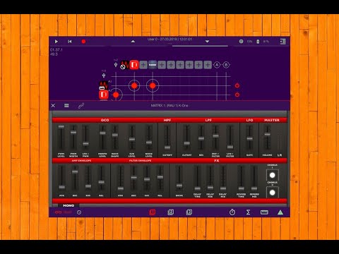 K-One Vintage Synth - Let’s Play - iPad Live