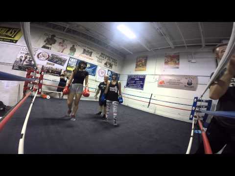 Roc Boxing : 2015 8 20  Hannah vs sophia rd 3 exhibition