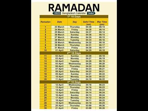 Ramadan 2023 calendar list#calendar #ramadan2023#google #islamicstatus#calendar @ftmnaseem