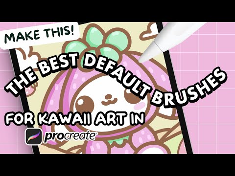 The Best Defaults for Kawaii Art in Procreate | Tutorial for Beginners