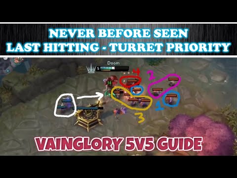 IMPROVE YOUR LAST HITTING - TURRET PRIORITY | VAINGLORY 5V5 GUIDE & TIPS AND TRICKS