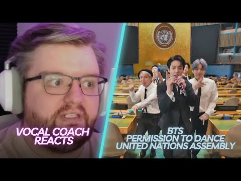 AND WE'RE BACK - BTS Performing Permission To Dance - UN General Assembly | Vocal Coach Reacts