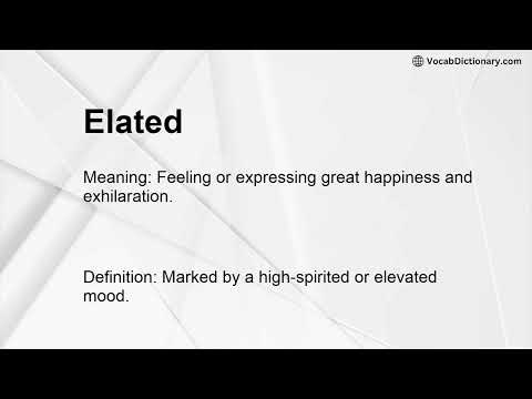Elated Meaning