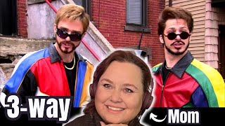 My MOM Reacts To Lonely Island - 3-Way (The Golden Rule) (feat. Justin Timberlake &amp; Lady Gaga)