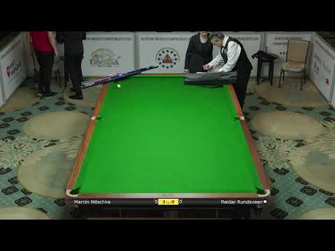 European Snooker Championships - Men Groups: Marcin Nitschke vs Reidar Rundsveen