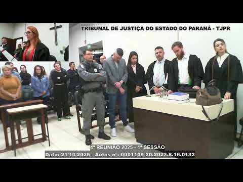 1ª Sessão Plenária de Júri Popular da Comarca de Peabiru -  Autos n° 0001109-20.2023.8.16.0132