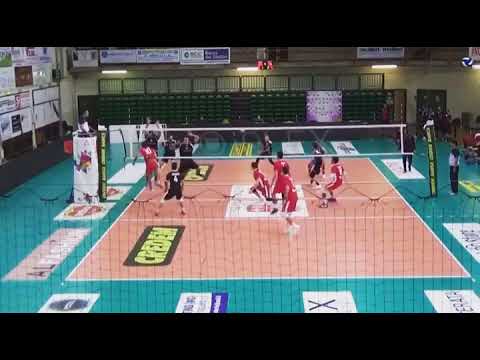 Paoloni Macerata - Bontempi Casa 4° set 23-18 (Dylan Leoni alza in rovesciata) Stagione 2020/2021