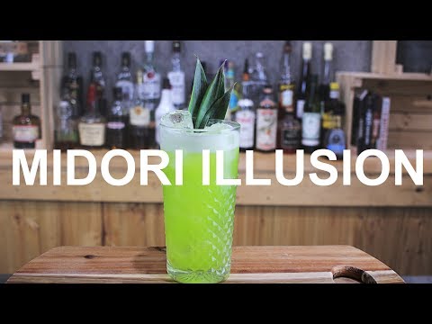 Midori Illusion Cocktail Recipe - BUILT or SHAKEN?