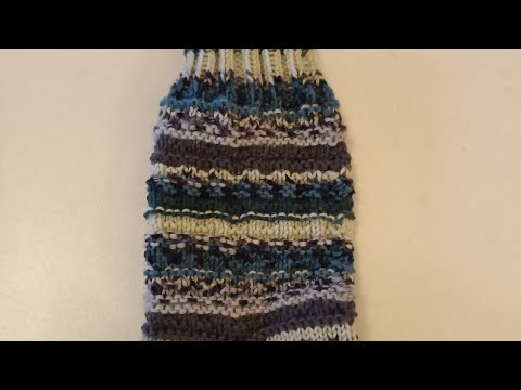 Sockenmuster #26 + Bündchen mit verschränkten rechten Maschen