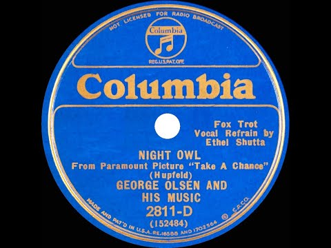 1933 George Olsen - Night Owl (Ethel Shutta, vocal)