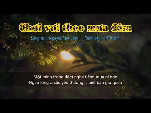 Chơi vơi theo mưa đêm Sheet - Hà Thanh