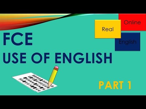 FCE, USE OF ENGLISH- PART 1