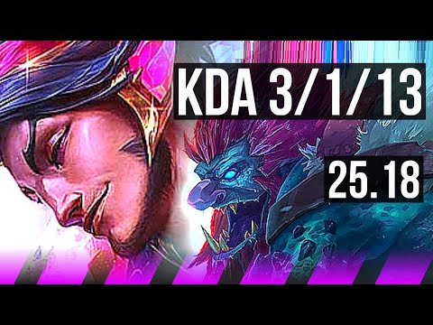 RAKAN & Xayah vs TRUNDLE & Kai'Sa (SUP) | 3/1/13 | KR Master | 25.18