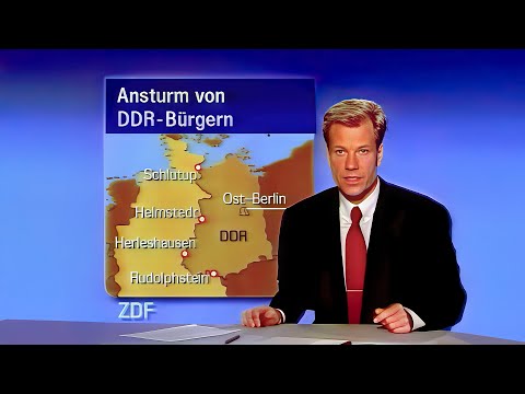 Mauerfall & DDR-Massenansturm: ZDF-heute 10.11.1989