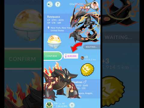 When I Got✨️Shiny Mega Rayquaza in Trade Pokemon Go