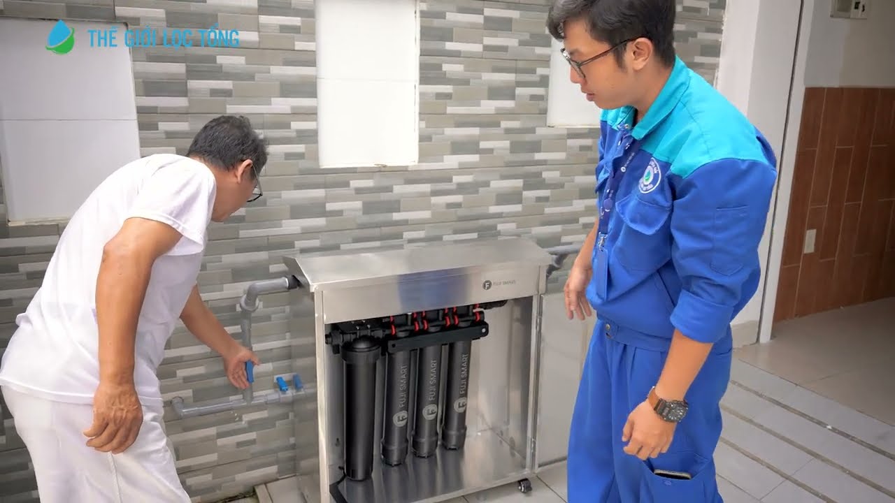 Lắp đặt hệ thống lọc tổng Fuji Smart APT 200 plus cho nhà phố ở Thủ Đức • Thế Giới Lọc Tổng