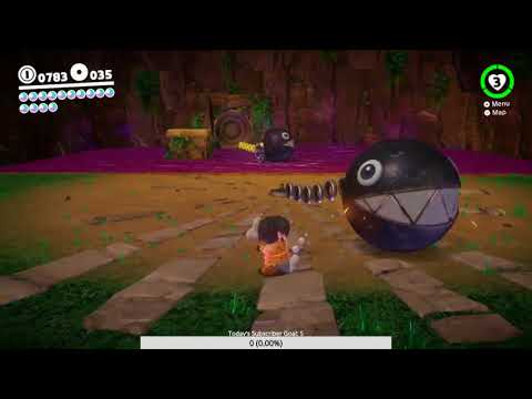 Super Mario Odyssey - Cascade Kingdom Moon #15: Very Nice Shot with the Chain Chomp