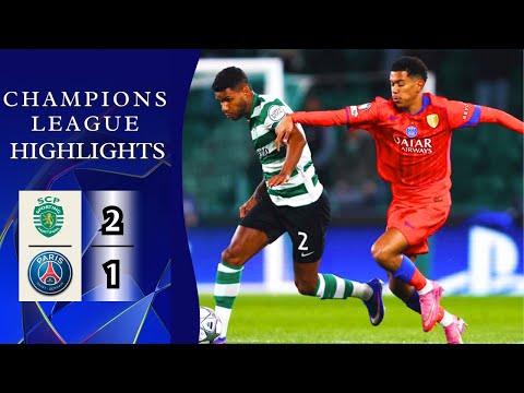 Sporting Lisbonne - PSG | 2-1 | Résumé | Ligue des Champions 2025-26 | sporting psg