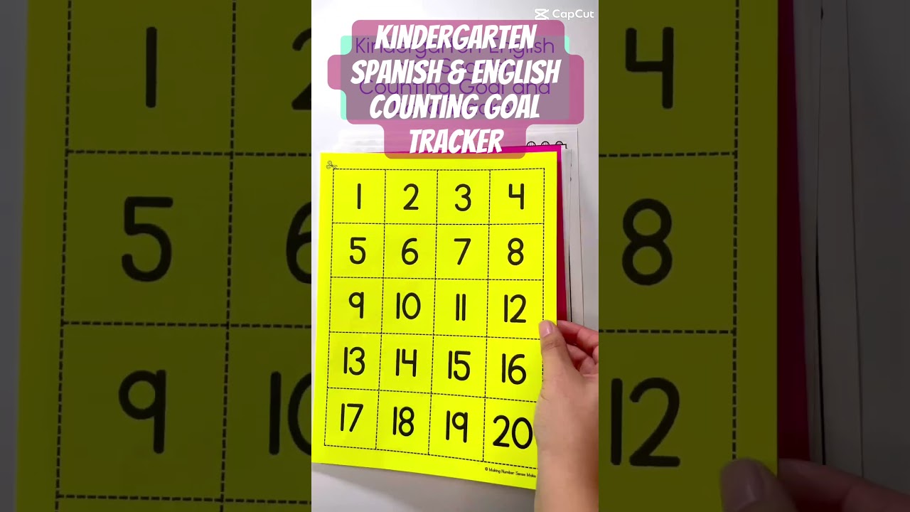 Visual Goal Setting is a game changer for Kindergarten Counters! #elementarymath