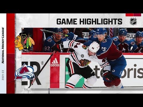Blackhawks @ Avalanche 10/13/2021 | NHL Highlights