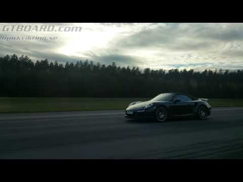 BMW M6 Coupe with Ram Air, ECU and exhaust vs Porsche 911 Turbo S Convertible (991)