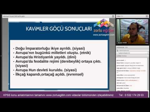 Kpss Tarih konu anlatımı Ramazan Yetgin videoları