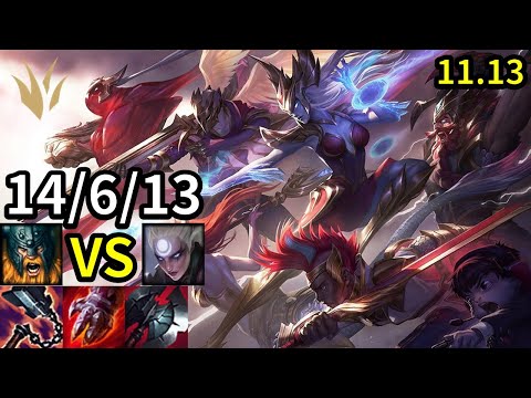 Olaf Jungle vs Diana - KR Master | Patch 11.13