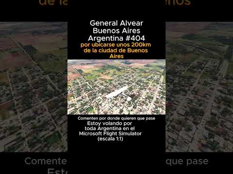 General Alvear, Buenos Aires desde el Microsoft Flight Simulator #generalalvear #buenosaires #msfs
