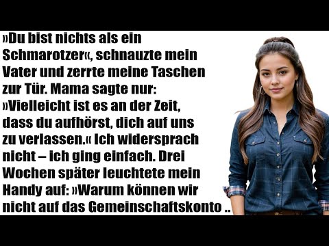 "Lazy moocher!" – My father threw out my bags while my mother just watched.