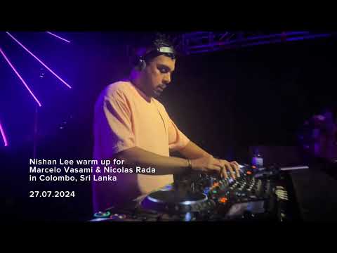 Nishan Lee warm up for Marcelo Vasami & Nicolas Rada in Colombo, Sri Lanka 27.07.2024