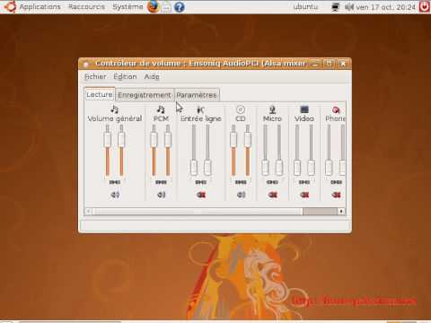comment regler le son sur ubuntu