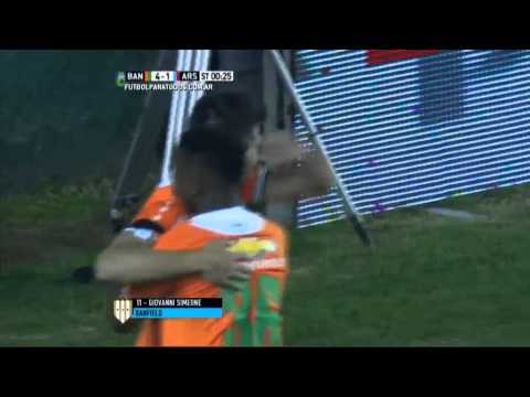 Gol de Simeone. Banfield 4 - Arsenal 1. Fecha 19. Primera División 2015. FPT.