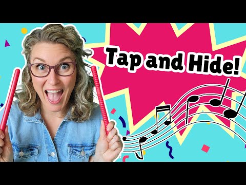 Tap and Hide  | Rhythm Stick Song for PreK, Kindergarten & 1st Grade Elementary Music Class